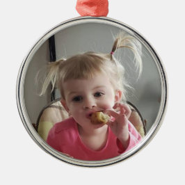 Fügen Sie Ihr Foto diesem Personalisiert hinzu Ornament Aus Metall