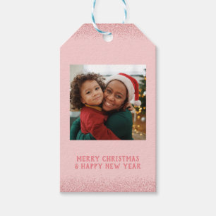 Fügen Sie Ihr Foto frohe Weihnachten Geschenkanhänger