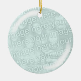 Fügen Sie Ihr Foto Glass Looking Ornament