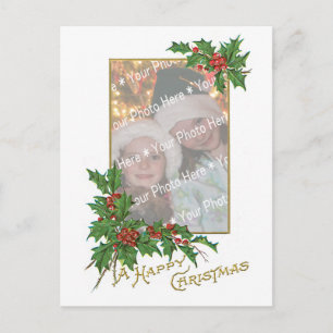 Fügen-Sie-Ihr-Foto-Hinzu Vintage Frohe Weihnachten