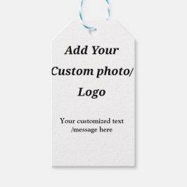 Fügen Sie Ihr Foto-Logo individuell Ihren Text mod Geschenkanhänger