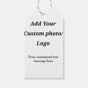 Fügen Sie Ihr Foto-Logo individuell Ihren Text mod Geschenkanhänger