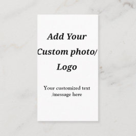 Fügen Sie Ihr Foto-Logo individuell Ihren Text mod Visitenkarte