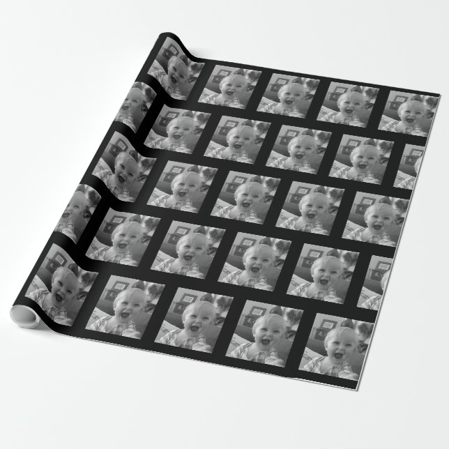 Fügen Sie Ihr Foto zu diesem benutzerdefinierten G Geschenkpapier (Ungerollt)