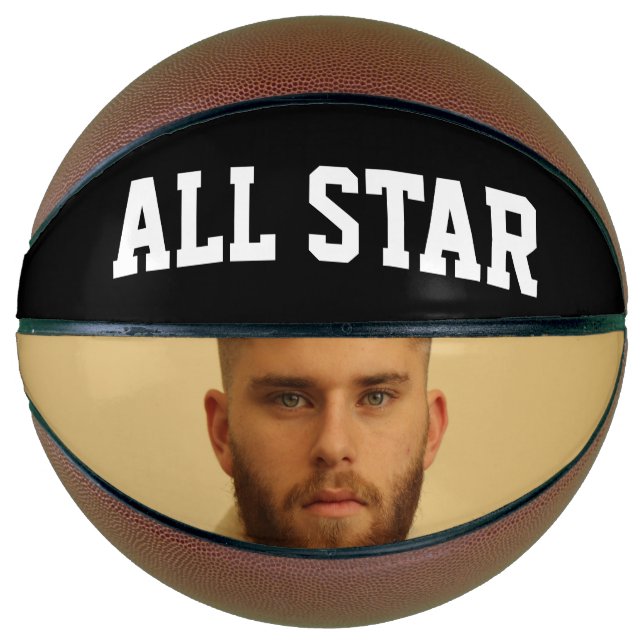 FÜGEN SIE IHR FOTO ZURÜCK BASKETBALL (Vorderseite)