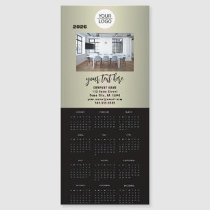 Fügen Sie Ihr Logo 2026 Kalender Firmenfoto hinzu Magnetkarte