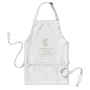 Fügen Sie Ihr Logo Beige Custom Bakery hinzu Schürze