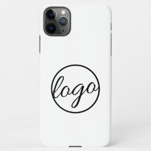 Fügen Sie Ihr Logo für ein Schwarzweiß-Unternehmen iPhone 11Pro Max Hülle