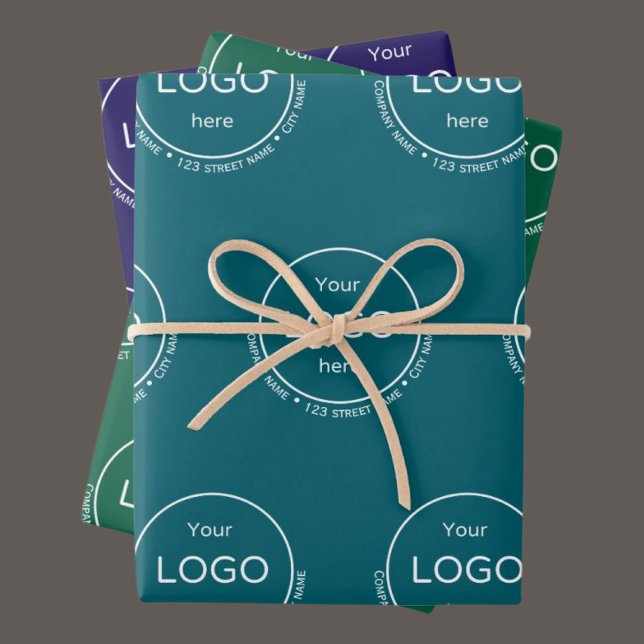 Fügen Sie Ihr Logo Geschenk Wrapping Paper Set 3 Geschenkpapier Set (Von Creator hochgeladen)