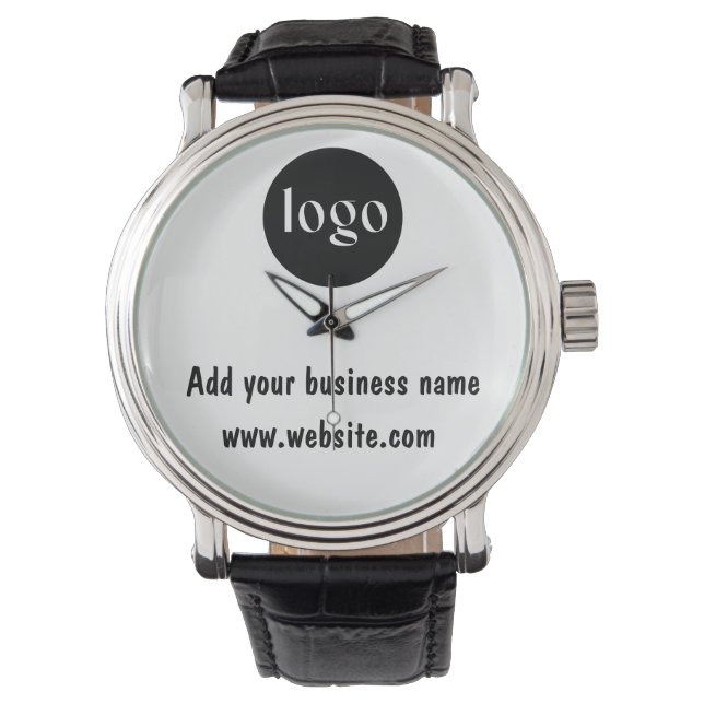 Fügen Sie Ihr Logo hinzu Armbanduhr (Vorderseite)