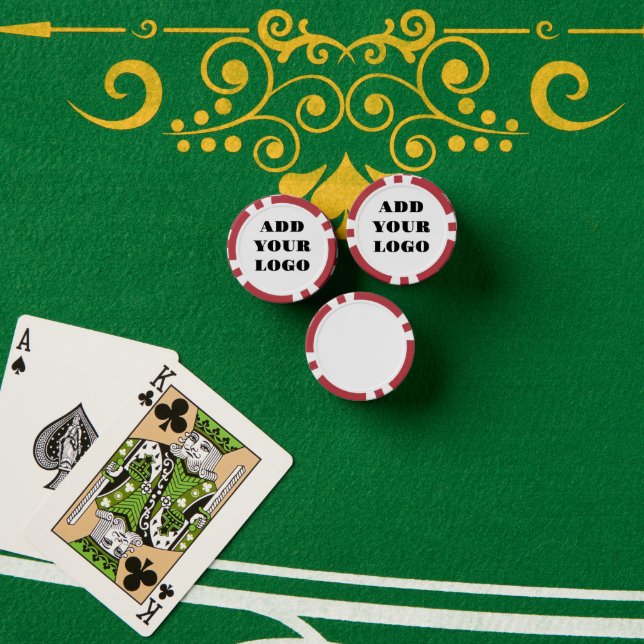 FÜGEN SIE IHR LOGO HINZU POKERCHIPS (Pokertisch (Stapel))
