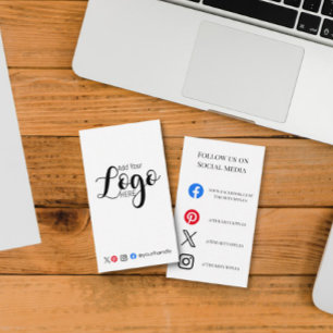 FÜGEN SIE IHR LOGO hinzu Produktbestell-Einlegekar Visitenkarte