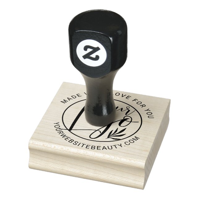 Fügen Sie Ihr Logo mit Liebe modern einfach gemach Gummistempel (Stempel)