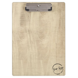 Fügen Sie Ihr Logo rustikales Stallholz hinzu Klemmbrett