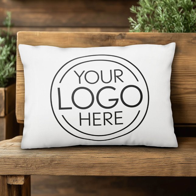 Fügen Sie Ihr Logo-Unternehmen Minimalistisch hinz Dekokissen (Custom Logo Pillow)