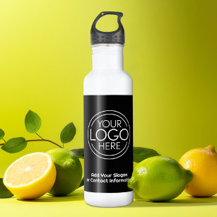Fügen Sie Ihr Logo-Unternehmen Minimalistisch hinz Edelstahlflasche