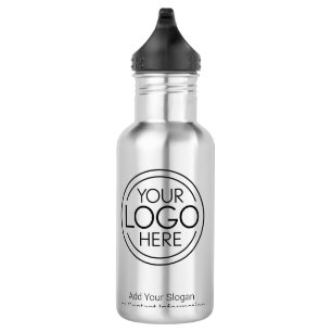 Fügen Sie Ihr Logo-Unternehmen Minimalistisch hinz Edelstahlflasche