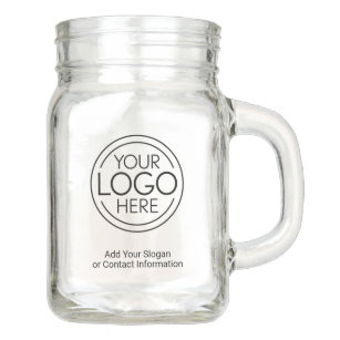 Fügen Sie Ihr Logo-Unternehmen Minimalistisch hinz Einmachglas