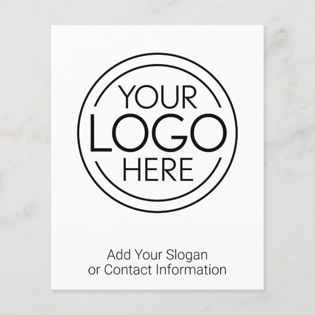 Fügen Sie Ihr Logo-Unternehmen Minimalistisch hinz Flyer (Vorne)