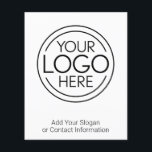 Fügen Sie Ihr Logo-Unternehmen Minimalistisch hinz Flyer<br><div class="desc">Diese Logohandys sind ideal für ein Office-Party oder einen Präsentations-Flyer. Sie können die Hintergrundfarbe so ändern, dass sie der Farbe entspricht, die mit Ihrem Firmenlogo koordiniert wird. Die zusätzlichen Typenreihen können für Firmenkontaktdaten oder für einen Ort zum Hinzufügen eines besonderen Anlasses verwendet werden - wie z.B. ein Jubiläumsevent für Ihr...</div>
