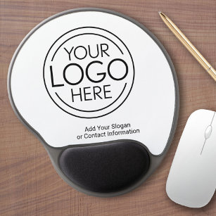 Fügen Sie Ihr Logo-Unternehmen Minimalistisch hinz Gel Mousepad