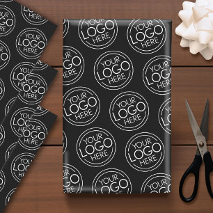 Fügen Sie Ihr Logo-Unternehmen Minimalistisch hinz Geschenkpapier Set