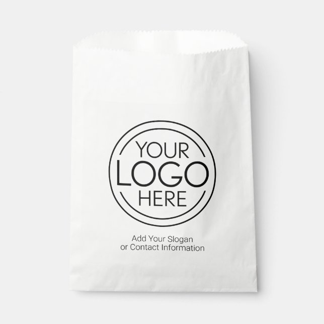 Fügen Sie Ihr Logo-Unternehmen Minimalistisch hinz Geschenktütchen (Vorderseite)