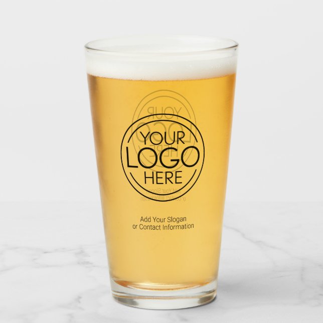 Fügen Sie Ihr Logo-Unternehmen Minimalistisch hinz Glas (Vorne (Gefüllt))