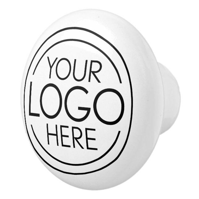 Fügen Sie Ihr Logo-Unternehmen Minimalistisch hinz Keramikknauf (Rechts)