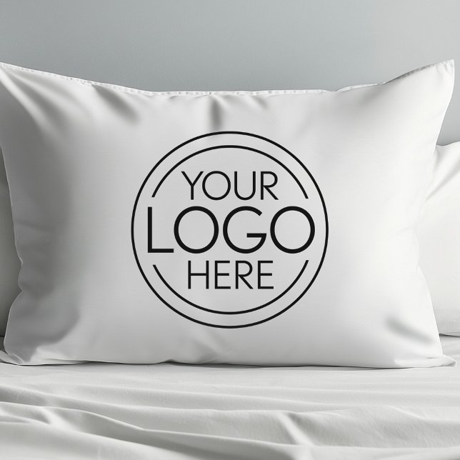 Fügen Sie Ihr Logo-Unternehmen Minimalistisch hinz Kissenbezug (Custom Logo Pillowcase)