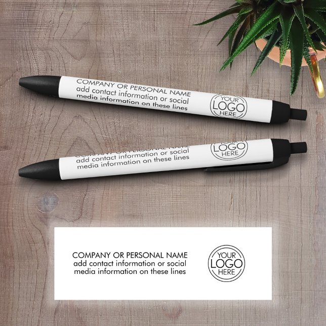 Fügen Sie Ihr Logo-Unternehmen Minimalistisch hinz Kugelschreiber (Promotional Writing Pens with a Logo and Business Branding)