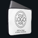 Fügen Sie Ihr Logo-Unternehmen Minimalistisch hinz Laptopschutzhülle<br><div class="desc">Diese Logoschläuche sind einfach in der Gestaltung und eignen sich perfekt für ein Büro- oder Präsentationsgeschenk. Sie können die Hintergrundfarbe so ändern, dass sie der Farbe entspricht, die mit Ihrem Firmenlogo koordiniert wird. Die zusätzlichen Typenreihen können für Firmenkontaktdaten oder für einen Ort zum Hinzufügen eines besonderen Anlasses verwendet werden -...</div>