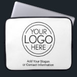 Fügen Sie Ihr Logo-Unternehmen Minimalistisch hinz Laptopschutzhülle<br><div class="desc">Diese Logoschläuche sind einfach in der Gestaltung und eignen sich perfekt für ein Büro- oder Präsentationsgeschenk. Sie können die Hintergrundfarbe so ändern, dass sie der Farbe entspricht, die mit Ihrem Firmenlogo koordiniert wird. Die zusätzlichen Typenreihen können für Firmenkontaktdaten oder für einen Ort zum Hinzufügen eines besonderen Anlasses verwendet werden -...</div>