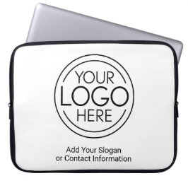 Fügen Sie Ihr Logo-Unternehmen Minimalistisch hinz Laptopschutzhülle