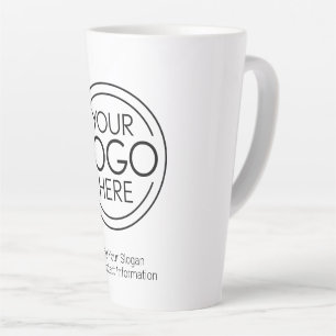 Fügen Sie Ihr Logo-Unternehmen Minimalistisch hinz Milchtasse