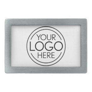 Fügen Sie Ihr Logo-Unternehmen Minimalistisch hinz Rechteckige Gürtelschnalle