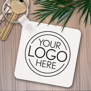 Fügen Sie Ihr Logo-Unternehmen Minimalistisch hinz Schlüsselanhänger