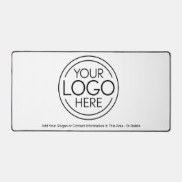 Fügen Sie Ihr Logo-Unternehmen Minimalistisch hinz Schreibtischunterlage