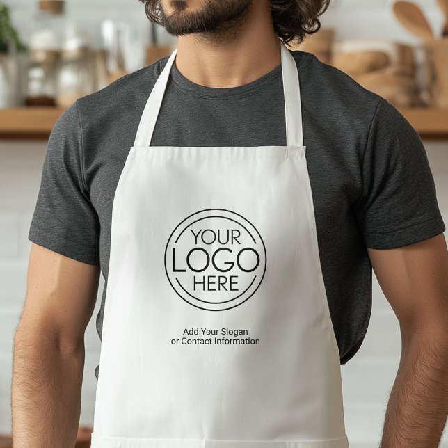 Fügen Sie Ihr Logo-Unternehmen Minimalistisch hinz Schürze (Funny Football Apron)