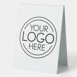 Fügen Sie Ihr Logo-Unternehmen Minimalistisch hinz Tischaufsteller