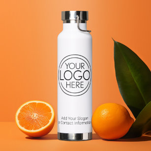 Fügen Sie Ihr Logo-Unternehmen Minimalistisch hinz Trinkflasche