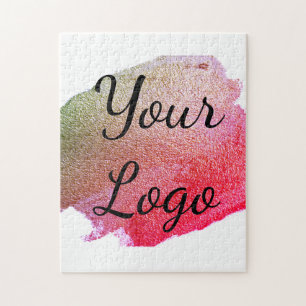 Fügen Sie Ihr Logo Website rosa grün goldfarben ei