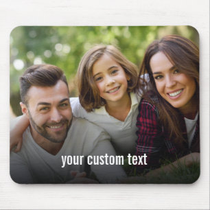 Fügen Sie Ihr persönliches Foto und Ihren Text ode Mousepad