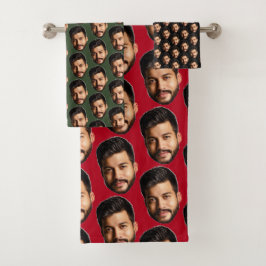Fügen Sie Ihr schönes Foto Muster Personalisiert h Badhandtuch Set