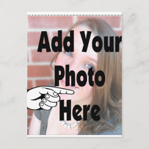 Fügen Sie Ihr spezielles Foto hinzu Postkarte