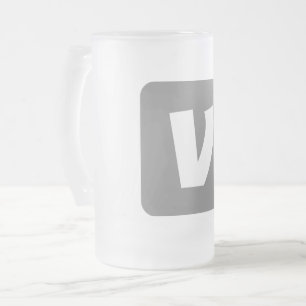 Fügen Sie Ihr Text-Monogramm-Foto ganz einfach für Mattglas Bierglas