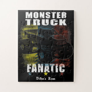 Fügen Sie Ihr Text-Monster-LKW-Puzzle hinzu