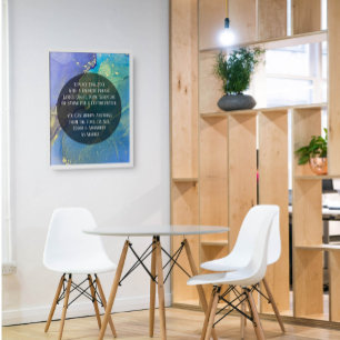 Fügen Sie Ihre Bio Abstrakte Alkoholtinte hinzu. Poster