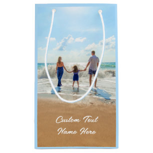Fügen Sie Ihre eigene Foto-Geschenktüte mit person Kleine Geschenktüte