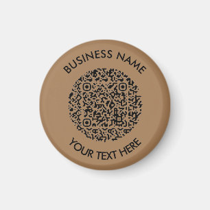 Fügen Sie Ihre eigene QR Code Scan Minimal Einfach Magnet